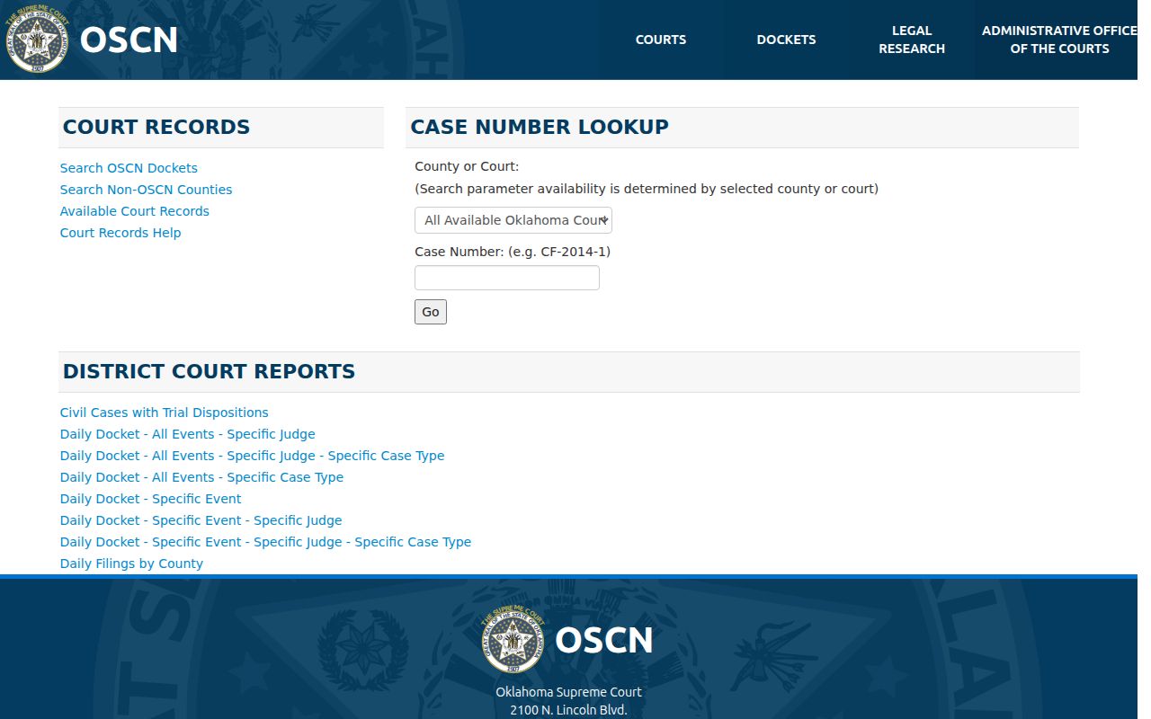 Beaver County warrant search court case number interface