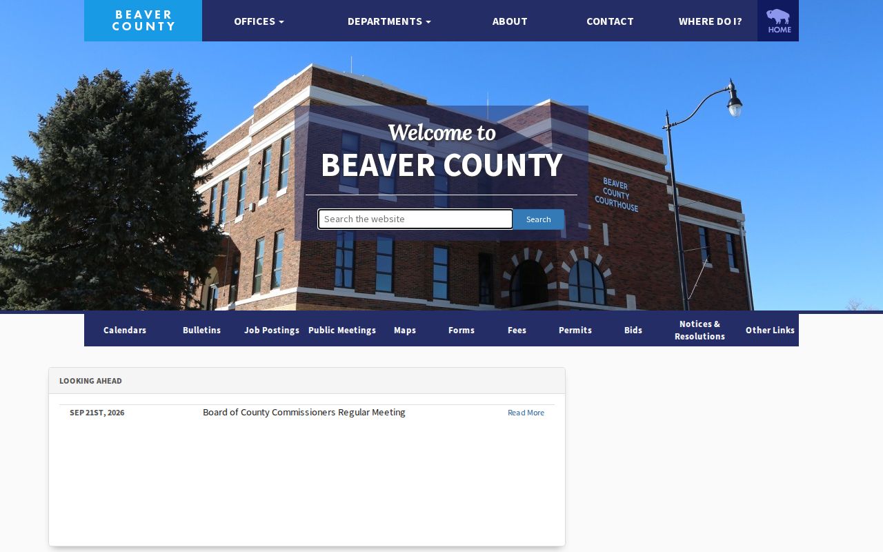 Beaver County active warrants official county site